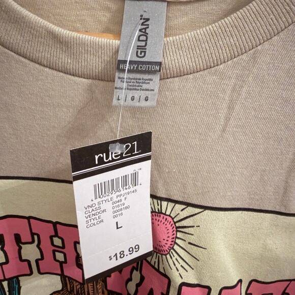 Rue21 Death Valley California Desert T-Shirt Beige Gildan Heavy Cotton Large - Picture 4 of 6